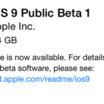 iOS9パブリックベータを適用しました